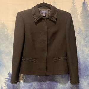 Anne‎ Taylor Blue Wool Blazer 4P
